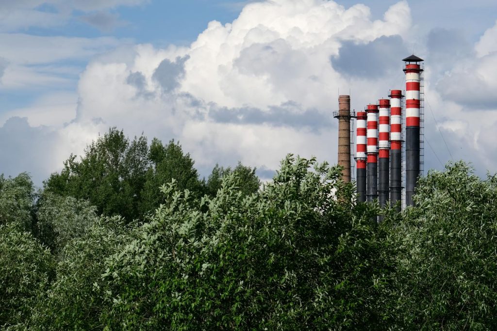 Chimney Pipes of a Factory